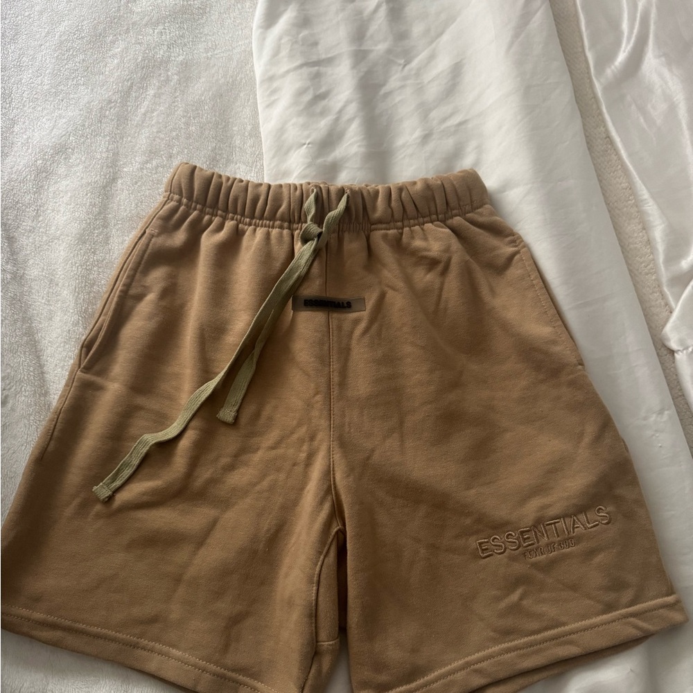 Essentials Men's Tan Athletic Shorts